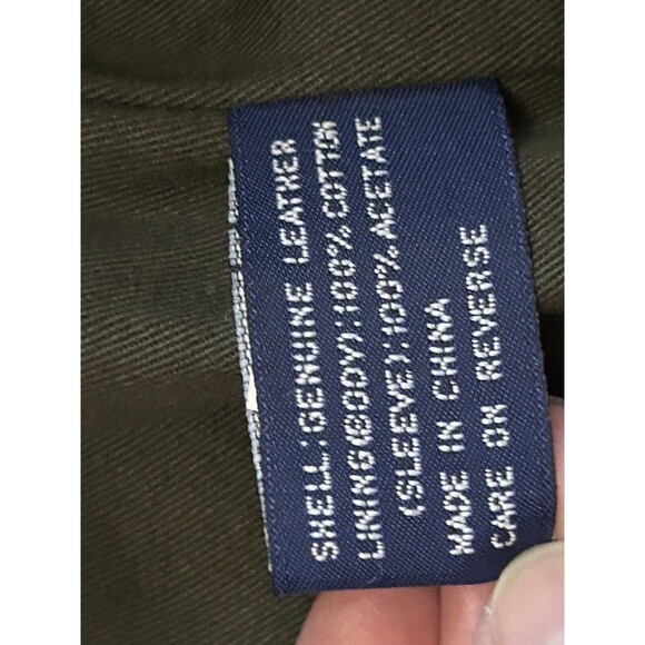 Structure Men’s Size XL Vintage Brown Leather Coat Jacket Lining Insert - Picture 13 of 16